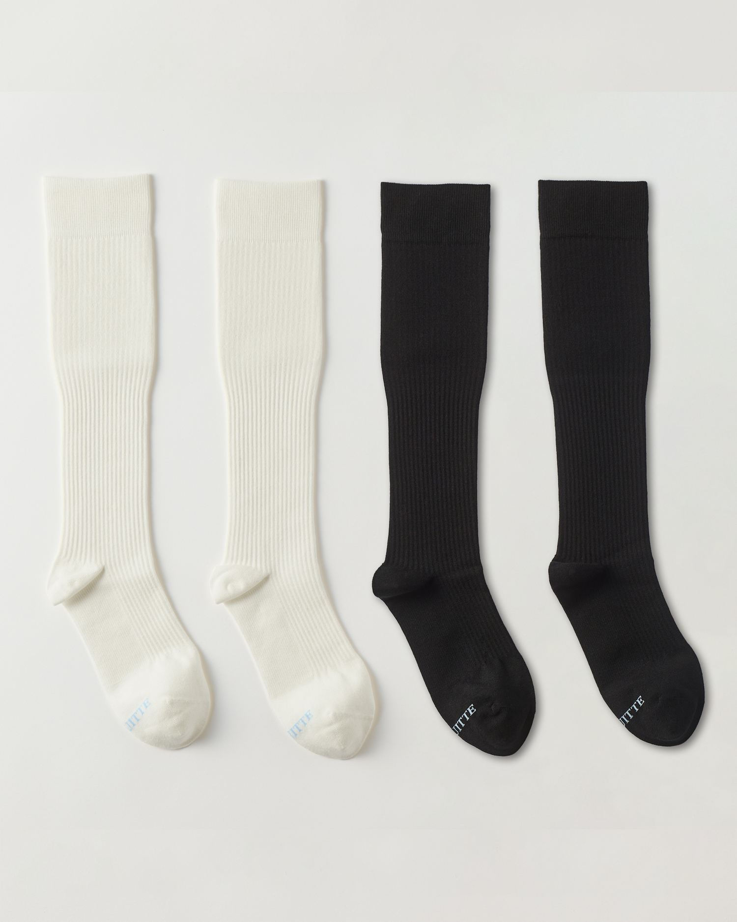 [SET] elitude socks white & black