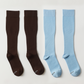 [SET] solitude socks brown & skyblue